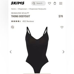 SKIMS SEAMLESS SCULPT THONG BODYSUIT
